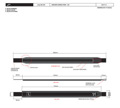 Zhik Ballast Belt ZhikGrip II for 420 Class Zhik Ballast Belt ZhikGrip II for 420 Class