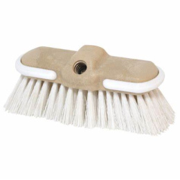 Lalizas Flow Thru Deck Wash Brush White