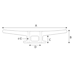 Lalizas Classic Composite Cleat 145x35mm