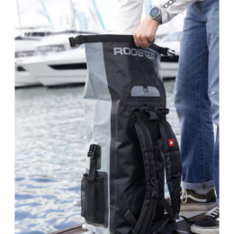 Rooster Waterproof Roll Top Backpack Gray 35L