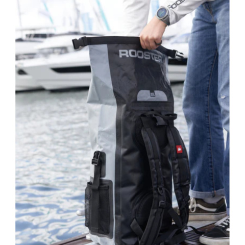 Rooster Waterproof Roll Top Backpack Gray 35L Rooster Waterproof Roll Top Backpack Gray 35L