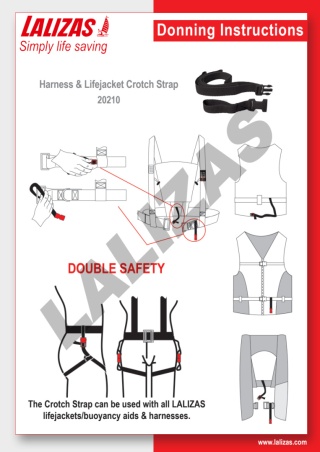 Lalizas pasek krokowy do kamizelki/ uprzęży