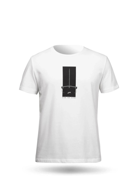 Zhik T-shirt Photo Print Cotton Men's White Zhik T-shirt Photo Print Cotton Men's White