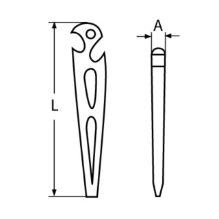 AS Szeklownik nierdzewny A2 100X32